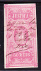 JUSTIÇA - 50 REIS - MARGEM CURTA - Used Stamps