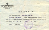 EX.YU. The Conviction. The Order Of Military Merit III For Flying Technician Lieutenant. 1957. - Autres & Non Classés