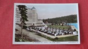 Canada > Alberta> Lake Louise  Swimming Pool Chateau  RPPC  Hand Colored   ========= Ref 2027 - Lake Louise