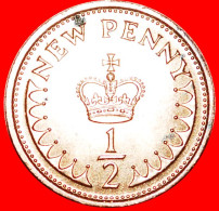 ★CROWN: UNITED KINGDOM★1/2 PENNY 1974 MINT LUSTER! LOW START ★ NO RESERVE! House Of Tudor(1485 - 1603) - 1/2 Penny & 1/2 New Penny