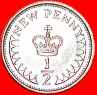 ★CROWN: UNITED KINGDOM★HALF NEW PENNY 1975! LOW START ★ NO RESERVE! House Of Tudor(1485 - 1603) - 1/2 Penny & 1/2 New Penny