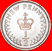 ★CROWN: UNITED KINGDOM★HALF NEW PENNY 1977! LOW START ★ NO RESERVE! House Of Tudor(1485 - 1603) - 1/2 Penny & 1/2 New Penny