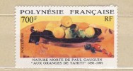 TIMBRE**  POLYNESIE 1991 # OEUVRE GAUGUIN # 700 FR NATURE MORTE AUX ORANGES DE TAHITI  # N° 385 - Unused Stamps