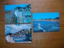 3 Cartes De Courseulles-sur-mer , La Piscine Et La Résidence " Le Trident " ,, La Plage "carte Animée - Courseulles-sur-Mer