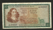 SOUTH AFRICA - SOUTH AFRICAN RESERVE BANK - 10 RAND ( 1966 - 1976 ) - Zuid-Afrika