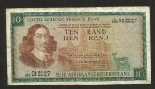 SOUTH AFRICA - SOUTH AFRICAN RESERVE BANK - 10 RAND ( 1966 - 1976 ) - Sudafrica