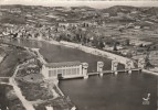 CPSM CASTELMORON (Lot Et Garonne) - En Avion Au-dessus De......barrage Sur Le Lot Et Usine Electrique - Castelmoron