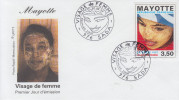 Enveloppe 1er Jour    MAYOTTE     VISAGE  DE  FEMME     SADA    1997 - Autres & Non Classés