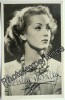 CPA Carte Photo Dédicace Célébrité Actrice Cinéma Actress DANIELLE DARRIEUX - Signed Photographs