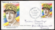 Wallis Et Futuna  - 1er Jour -  100e An. De La Naissande Du Général De Gaulle - - FDC