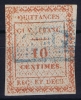 GUYANE Timbre Fiscal Quittances  10 C   Obl Used - Gebruikt