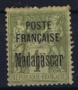 MADAGASCAR Yv Nr 21 MH/*, Avec  Charnière , Mit Falz, Damaged At Top And Fold - Unused Stamps