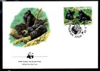 RWANDA   FDC   WWF  Panda  Gorilles - Gorilles