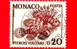 Principato Di MONACO - Usato - 1960 - Pesci - Lionfish - 0.20 - Usados