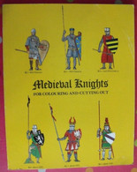 12 Medieval Knights. Cut-out Model. Découpage Armure Chevalier Moyen-age - Activity/ Colouring Books