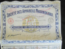 Action 100 Francs Societe Des Appareils Magondeaux Siege Social à Paris 15/07/ 1925 - Automobilismo