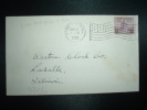 LETTRE TP FEDERAL BUILDING 3c OBL.MEC. DRAPEAU SEP 11 1933 STONINGTON, ILL. - Marcophilie