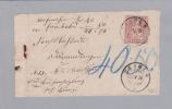 Heimat AG Zeihen 1878-05-25 NN-Briefteil 49.50 Stitzende Helvetia 50Rp. Lila - Covers & Documents