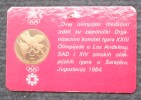 OLYMPIC MEDALION " SARAJEVO - LOS ANGELES " 1984 - Kleding, Souvenirs & Andere