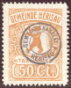 Heimat AR Herisau Fiscalmarke 50 Ct. Gemeinde Kanzlei - Revenue Stamps