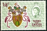 TURKS AND CAICOS, COLONIA BRITANNICA, STEMMI, COAT OF ARMS, 1953, NUOVO (MNH**), Mi 233, Scott 181, YT 222 - Trinidad Y Tobago