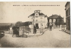 Montigny Les Cormeilles La Mairie Les Ecoles Et Le Boulevard De La Gare Du Nord Cachet Hexagonal Sur Semeuse 25c Bleu - Montigny Les Cormeilles