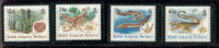 Antarctique Britannique** N° 193 à 196-  Les Dinausores - Unused Stamps