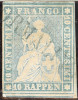 Heimat BL Ormalingen Ca. 1857 Blau Auf Zu#23Cb SH23B3b - Used Stamps