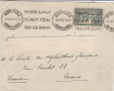 A3340 - PRINCIPATO DI MONACO Valore Iso Su Busta  VG Monte Carlo-Tunis 30/04/1938 - Lettres & Documents