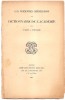 ABBE TOUGARD LES PREMIERES IMPTESSIONS  DU DICTIONNAIRE DE L'ACADEMIE PARIS LIBRAIRIE H LECLERC ANNEE 1901 - Dizionari