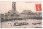 Delcampe - CPA LONGWY HAUT PLACE D ARMES TRAMWAYS ED MARIE 1912 - Longwy