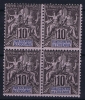 OCEANIE:  Yv Nr 5 , 2 X MNH/** Sans Charnière  Postfrisch + 2*  MH/*, Avec  Charnière , Mit Falz, 4 Block - Neufs