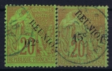 REUNION   Yv Nr 29 + 30 Obl Used - Used Stamps