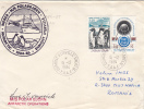 MV POLARBJORN SHIP, PENGUINS, HELICOPTER, POLAR SHIP, DUMONT D'URVILLE STATION, STAMP AND POSTAMRKS ON COVER, 1984, TAAF - Barcos Polares Y Rompehielos