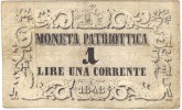 Venezia Moneta Patriottica 1 Lira 1848 - Autres & Non Classés