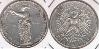 ALEMANIA  FRANKFURT THALER  1862 PLATA SILVER R - Taler & Doppeltaler