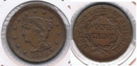 EE.UU. USA CENT DOLLAR 1854 R BONITA - 1840-1857: Braided Hair