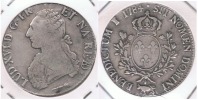 FRANCIA LOUIS XVI ECU  1784   PLATA SILVER W - 1715-1774 Luigi XV Il Beneamato