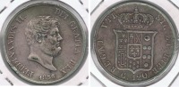 ITALIA SICILIA 120 GRANA PIASTRA 1856 PLATA SILVER R - Sizilien