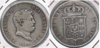 ITALIA SICILIA 120 GRANA PIASTRA 1857 PLATA SILVER R - Sizilien