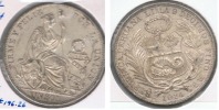 PERU SOL 1914 PLATA SILVER R - Pérou