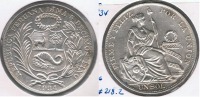 PERU SOL 1934 PLATA SILVER R - Peru