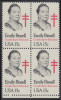 !a! USA Sc# 1823 MNH BLOCK W/ Bottom Margins - Emily Bissell - Nuevos