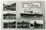 ARRAN : BRODICK / POSTMARK - STRANRAER SLOGAN 1960's / ADDRESS - BURNHAM ON SEA, RECTORY ROAD - Ayrshire