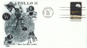 Apollo-11 Cover, Cape Canaveral Florida Postmark 20 July 1969, Astronauts Armstrong Aldrin & Collins, 1st Moon Landi - Etats-Unis