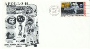 Apollo-12 Cover, Cape Canaveral Postmark 14 November 1969, Astronauts Conrad Bean & Gordon, 1st Moon Rocks - United States