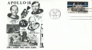 Apollo-16 Cover, Cape Canaveral Postmark, Astronauts Duke Young & Mattingly, 16 April 1972 - Etats-Unis