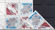 Südpol Polar-Forschung Antarktis 1966 Sowjetunion 3181/3+KD-Block ** 28€ Schiff Ship Hb Ms Map Se-tenant Bf USSR CCCP SU - Abarten & Kuriositäten