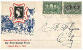 (467) Canada FDC Cover - 1940 - Centenry Of Fitst Postage Stamp (Penny Black) - ....-1951
