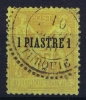 LEVANT :  Yv Nr 1 Used Obl  Cachet Turqui - Usati